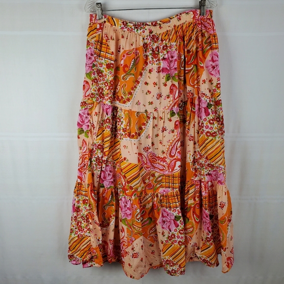 krazy kat Dresses & Skirts - Krazy Kat Boho patchwork maxi skirt S